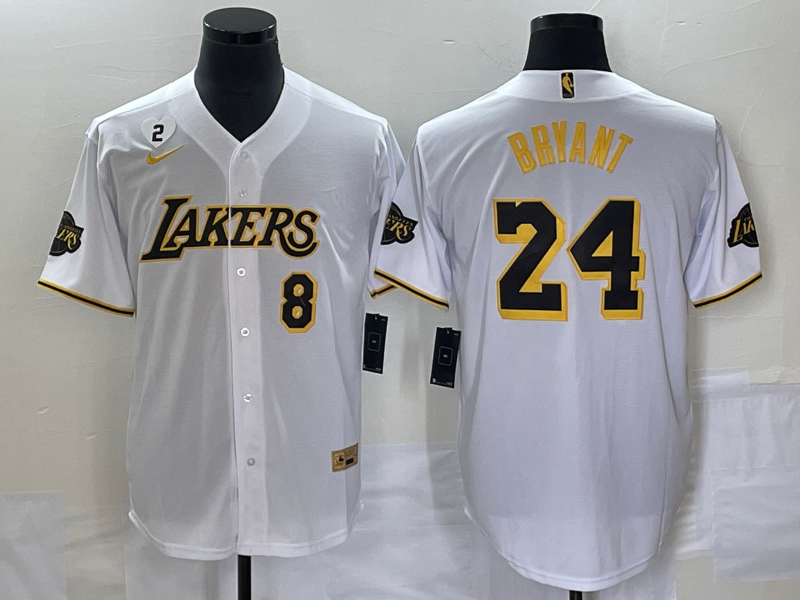Men Los Angeles Lakers #24 Bryant white 2023 NBA Jersey style 2->los angeles lakers->NBA Jersey